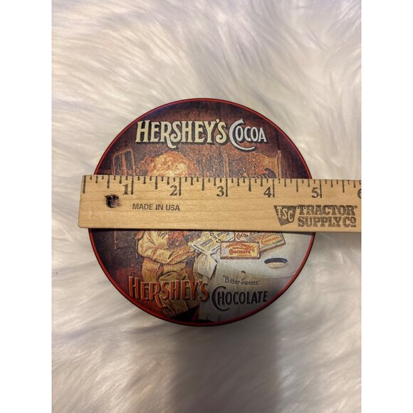 Vtg Hersheys Cocoa Retro Style Decorative Tin With Child Illus. Collectable 5x2 - Picture 10 of 11